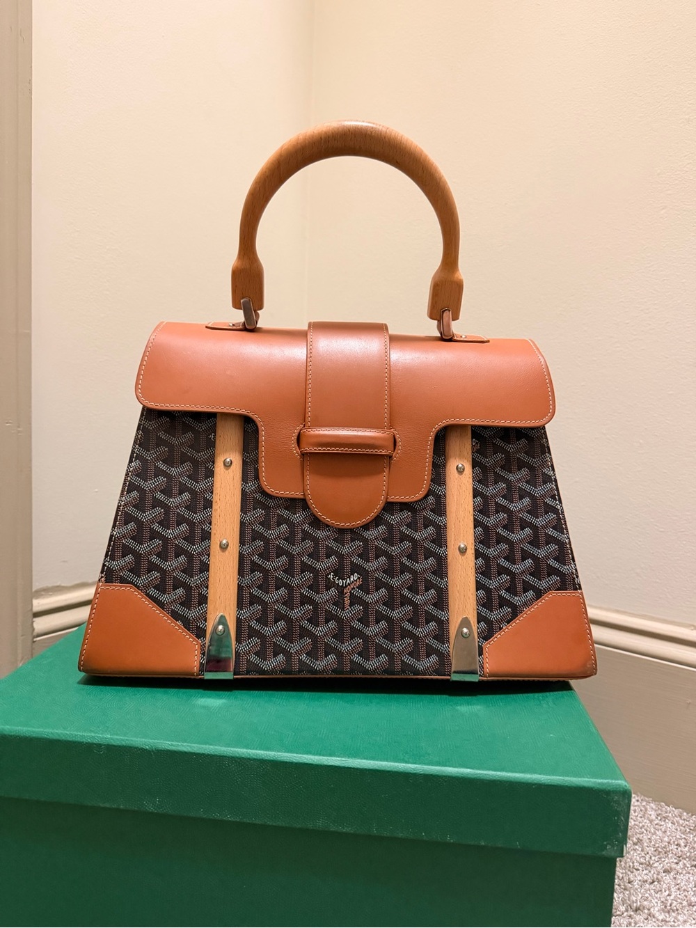 Goyard Saigon MM in Brown Black Tan 2020